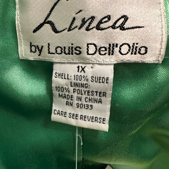 Linea by Louis Dell'Olio Women's Green Suede Blazer - Picture 12 of 14